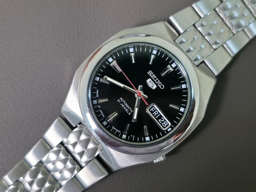 Seiko 5 Automatic 7S26-02H0 Black Dial 36mm Men's Watch