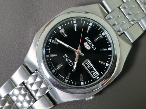 Seiko 5 Automatic 7S26-02H0 Black Dial 36mm Men's Watch