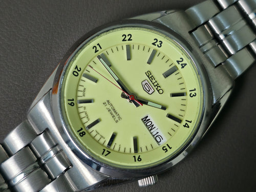 Seiko 5 Automatic 7S26-02C0 Railway Lume Dial 35mm Men's Watch