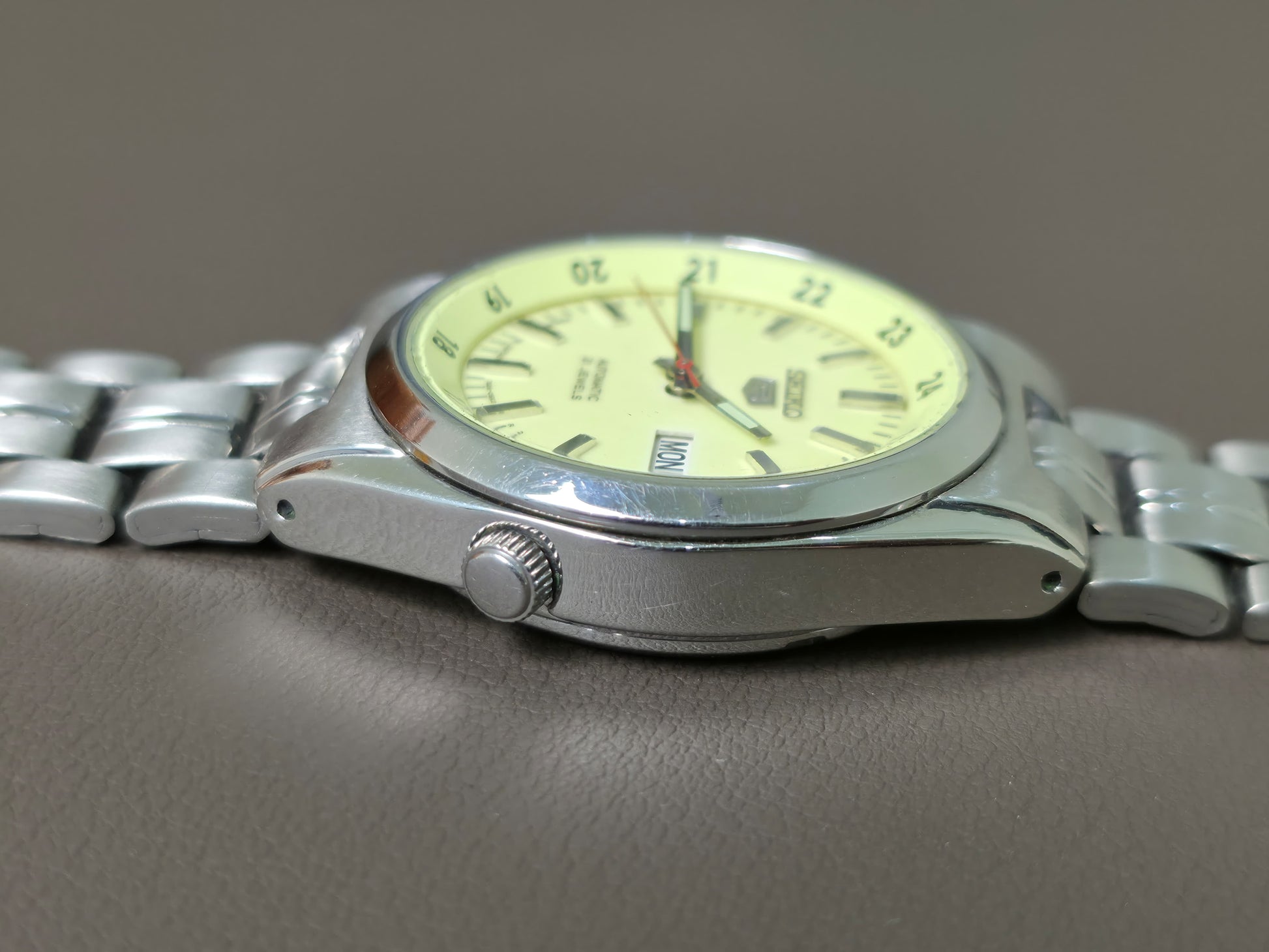 Seiko 5 Automatic 7S26-02C0 Railway Lume Dial 35mm Men's Watch
