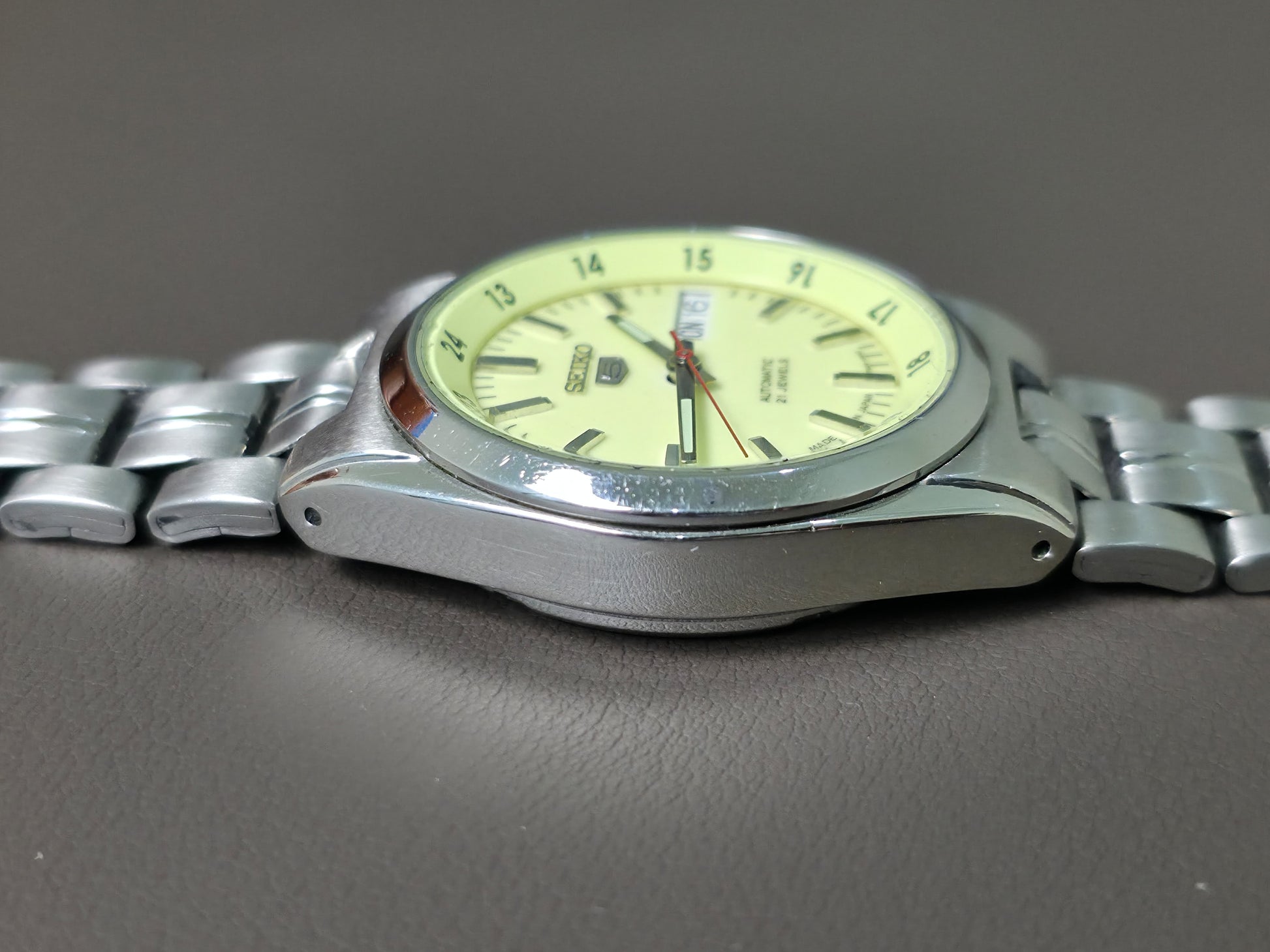 Seiko 5 Automatic 7S26-02C0 Railway Lume Dial 35mm Men's Watch